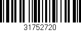 Código de barras (EAN, GTIN, SKU, ISBN): '31752720'