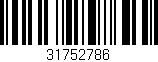 Código de barras (EAN, GTIN, SKU, ISBN): '31752786'
