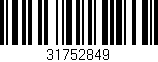 Código de barras (EAN, GTIN, SKU, ISBN): '31752849'