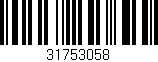 Código de barras (EAN, GTIN, SKU, ISBN): '31753058'