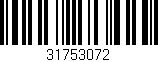 Código de barras (EAN, GTIN, SKU, ISBN): '31753072'