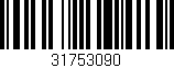 Código de barras (EAN, GTIN, SKU, ISBN): '31753090'