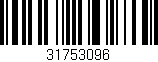 Código de barras (EAN, GTIN, SKU, ISBN): '31753096'
