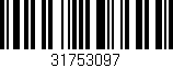 Código de barras (EAN, GTIN, SKU, ISBN): '31753097'