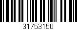 Código de barras (EAN, GTIN, SKU, ISBN): '31753150'