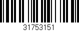 Código de barras (EAN, GTIN, SKU, ISBN): '31753151'