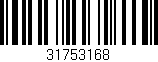 Código de barras (EAN, GTIN, SKU, ISBN): '31753168'