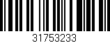 Código de barras (EAN, GTIN, SKU, ISBN): '31753233'