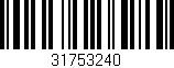 Código de barras (EAN, GTIN, SKU, ISBN): '31753240'