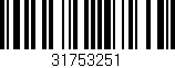 Código de barras (EAN, GTIN, SKU, ISBN): '31753251'
