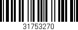 Código de barras (EAN, GTIN, SKU, ISBN): '31753270'