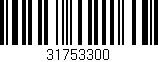 Código de barras (EAN, GTIN, SKU, ISBN): '31753300'