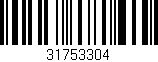 Código de barras (EAN, GTIN, SKU, ISBN): '31753304'