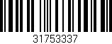 Código de barras (EAN, GTIN, SKU, ISBN): '31753337'