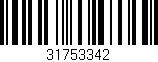 Código de barras (EAN, GTIN, SKU, ISBN): '31753342'