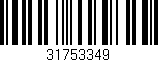 Código de barras (EAN, GTIN, SKU, ISBN): '31753349'
