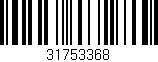 Código de barras (EAN, GTIN, SKU, ISBN): '31753368'
