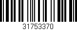 Código de barras (EAN, GTIN, SKU, ISBN): '31753370'