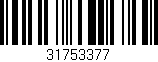 Código de barras (EAN, GTIN, SKU, ISBN): '31753377'