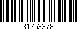 Código de barras (EAN, GTIN, SKU, ISBN): '31753378'