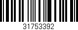 Código de barras (EAN, GTIN, SKU, ISBN): '31753392'