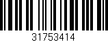 Código de barras (EAN, GTIN, SKU, ISBN): '31753414'