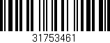 Código de barras (EAN, GTIN, SKU, ISBN): '31753461'