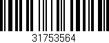 Código de barras (EAN, GTIN, SKU, ISBN): '31753564'
