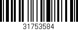 Código de barras (EAN, GTIN, SKU, ISBN): '31753584'