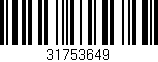 Código de barras (EAN, GTIN, SKU, ISBN): '31753649'
