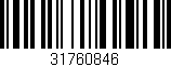 Código de barras (EAN, GTIN, SKU, ISBN): '31760846'