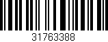 Código de barras (EAN, GTIN, SKU, ISBN): '31763388'