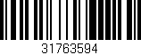 Código de barras (EAN, GTIN, SKU, ISBN): '31763594'