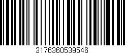 Código de barras (EAN, GTIN, SKU, ISBN): '3176360539546'