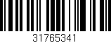 Código de barras (EAN, GTIN, SKU, ISBN): '31765341'