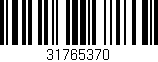 Código de barras (EAN, GTIN, SKU, ISBN): '31765370'