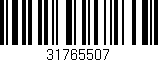 Código de barras (EAN, GTIN, SKU, ISBN): '31765507'