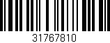 Código de barras (EAN, GTIN, SKU, ISBN): '31767810'