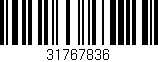 Código de barras (EAN, GTIN, SKU, ISBN): '31767836'