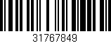 Código de barras (EAN, GTIN, SKU, ISBN): '31767849'