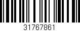 Código de barras (EAN, GTIN, SKU, ISBN): '31767861'