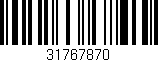 Código de barras (EAN, GTIN, SKU, ISBN): '31767870'