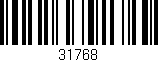 Código de barras (EAN, GTIN, SKU, ISBN): '31768'