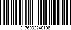 Código de barras (EAN, GTIN, SKU, ISBN): '3176862240186'