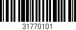 Código de barras (EAN, GTIN, SKU, ISBN): '31770101'