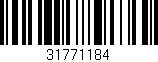 Código de barras (EAN, GTIN, SKU, ISBN): '31771184'