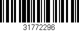 Código de barras (EAN, GTIN, SKU, ISBN): '31772296'