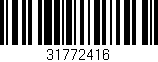 Código de barras (EAN, GTIN, SKU, ISBN): '31772416'