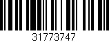 Código de barras (EAN, GTIN, SKU, ISBN): '31773747'