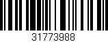 Código de barras (EAN, GTIN, SKU, ISBN): '31773988'